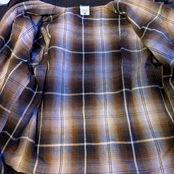 River's End Men's Flannel-Lined Canvas Snap-Front Shirt - Black - Large - Picture 2 of 6